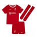 Liverpool Mohamed Salah #11 Replika Babykläder Hemma matchkläder barn 2023-24 Korta ärmar (+ Korta byxor)